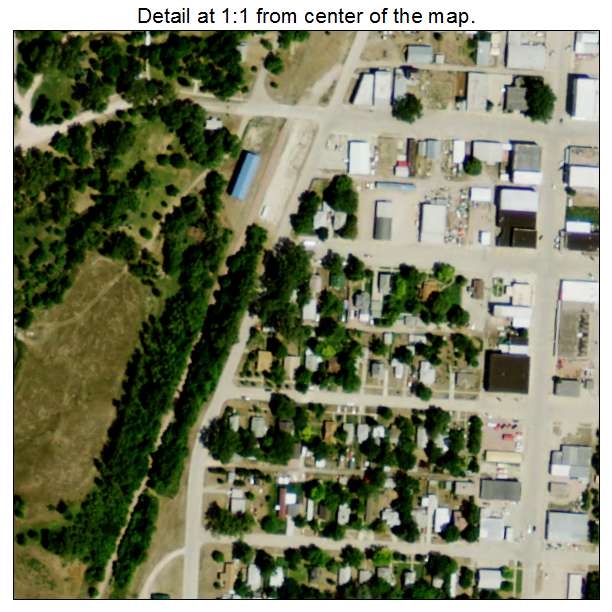 Crawford, Nebraska aerial imagery detail