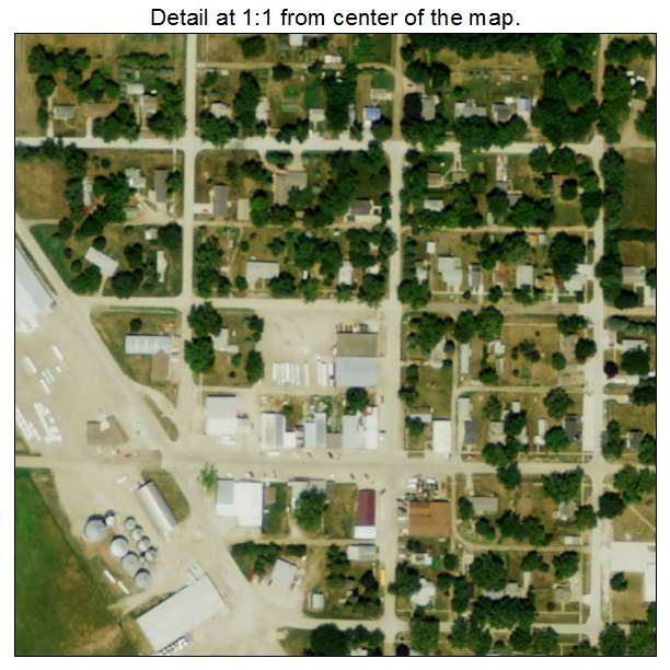 Creston, Nebraska aerial imagery detail