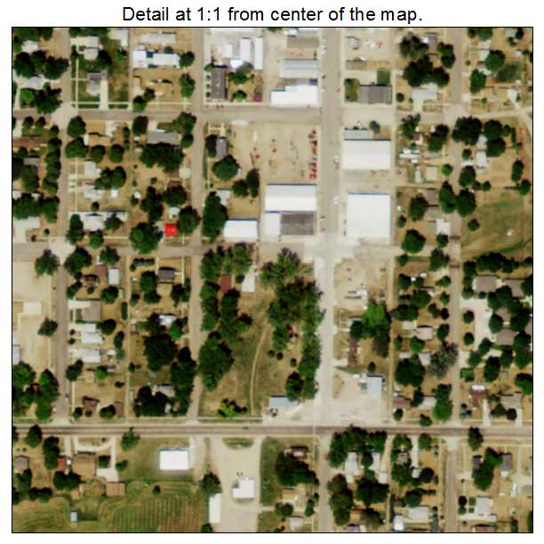 Crofton, Nebraska aerial imagery detail