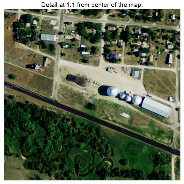 Crookston, Nebraska aerial imagery detail