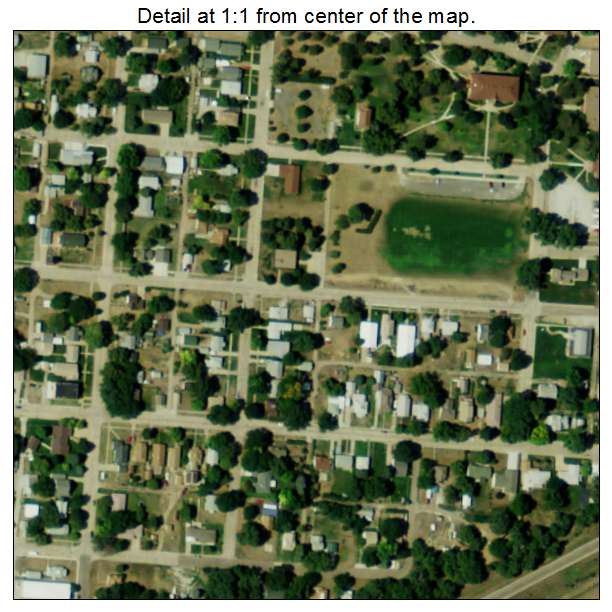 Curtis, Nebraska aerial imagery detail