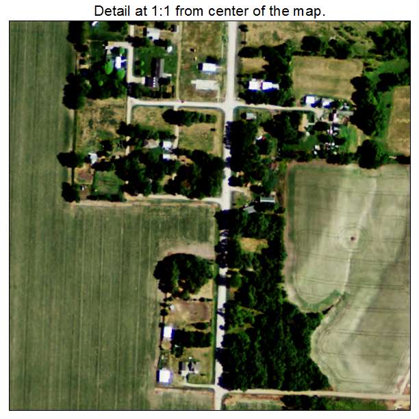 Cushing, Nebraska aerial imagery detail