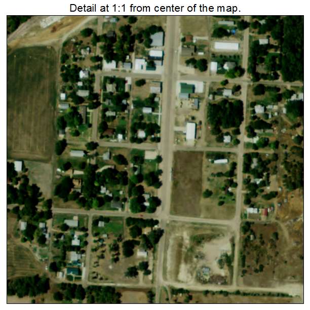 Danbury, Nebraska aerial imagery detail