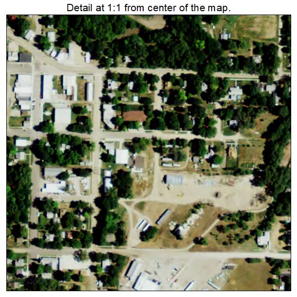 Dannebrog, Nebraska aerial imagery detail