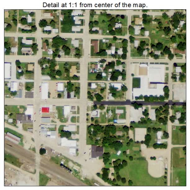Davenport, Nebraska aerial imagery detail