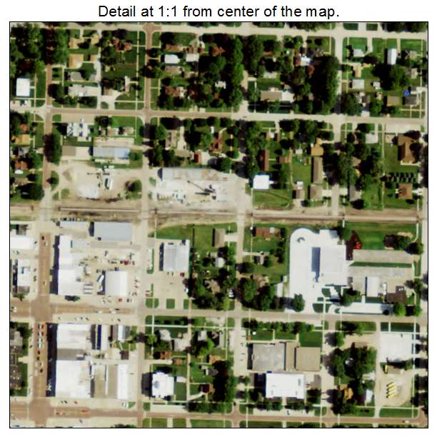 David City, Nebraska aerial imagery detail