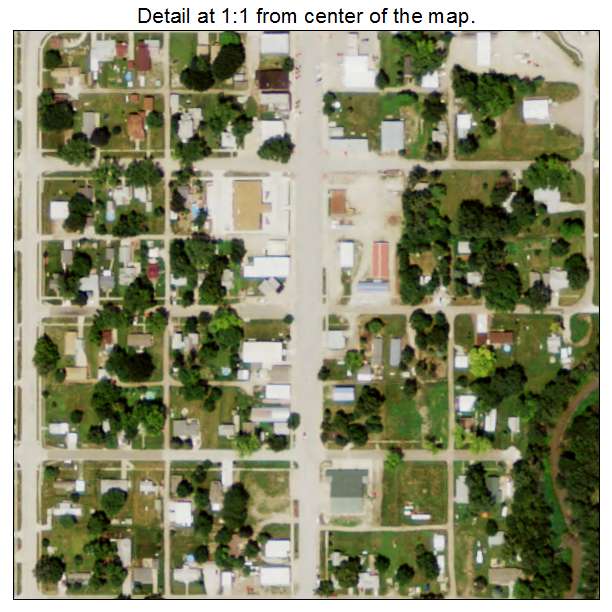 Decatur, Nebraska aerial imagery detail