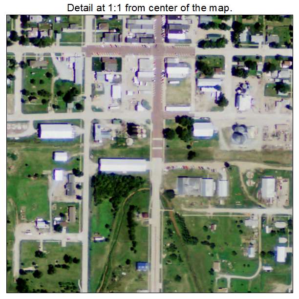 Deshler, Nebraska aerial imagery detail