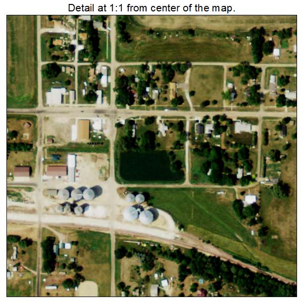 Dixon, Nebraska aerial imagery detail