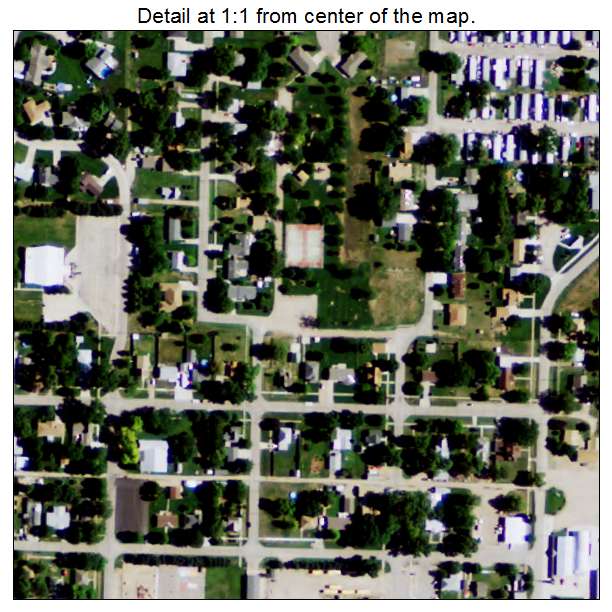 Doniphan, Nebraska aerial imagery detail