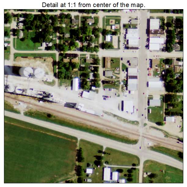 Dorchester, Nebraska aerial imagery detail