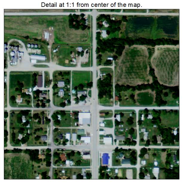 Du Bois, Nebraska aerial imagery detail