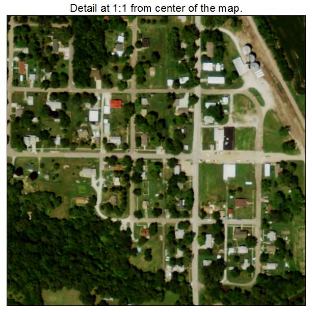 Dunbar, Nebraska aerial imagery detail
