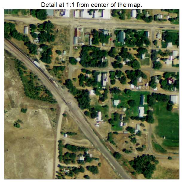 Dunning, Nebraska aerial imagery detail