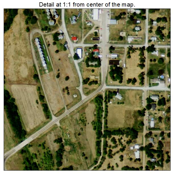 Eddyville, Nebraska aerial imagery detail