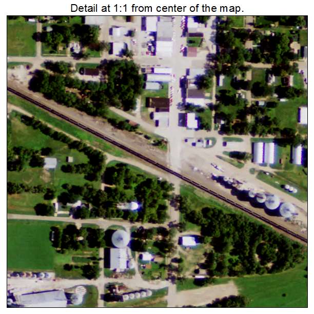 Edgar, Nebraska aerial imagery detail