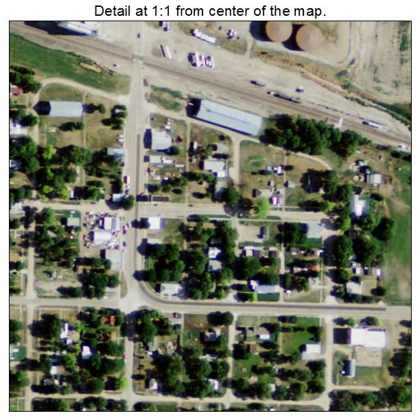 Edison, Nebraska aerial imagery detail