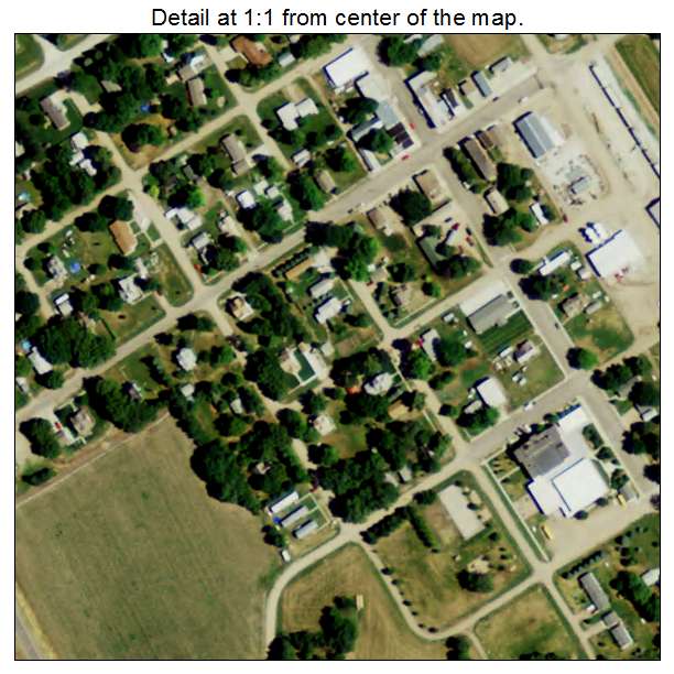 Elba, Nebraska aerial imagery detail