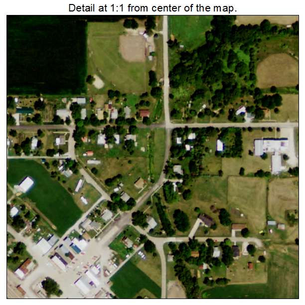 Elk Creek, Nebraska aerial imagery detail