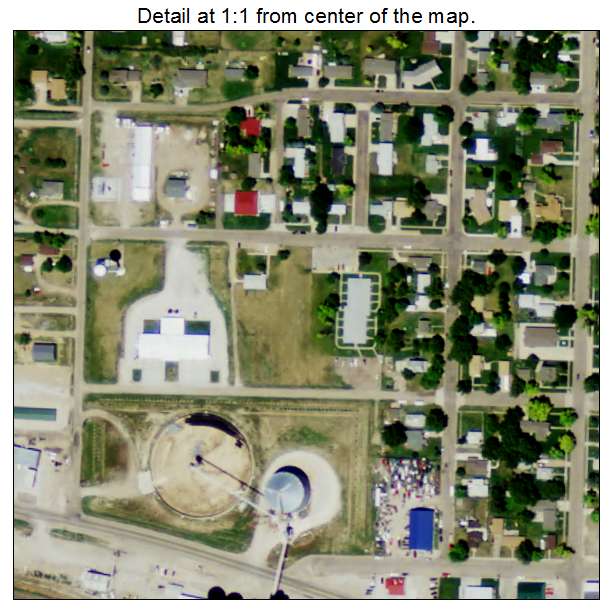 Elm Creek, Nebraska aerial imagery detail