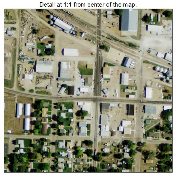 Elwood, Nebraska aerial imagery detail