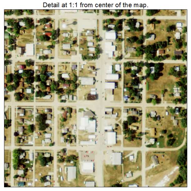 Emerson, Nebraska aerial imagery detail
