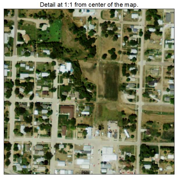 Eustis, Nebraska aerial imagery detail
