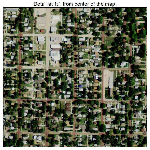 Fairbury, Nebraska aerial imagery detail
