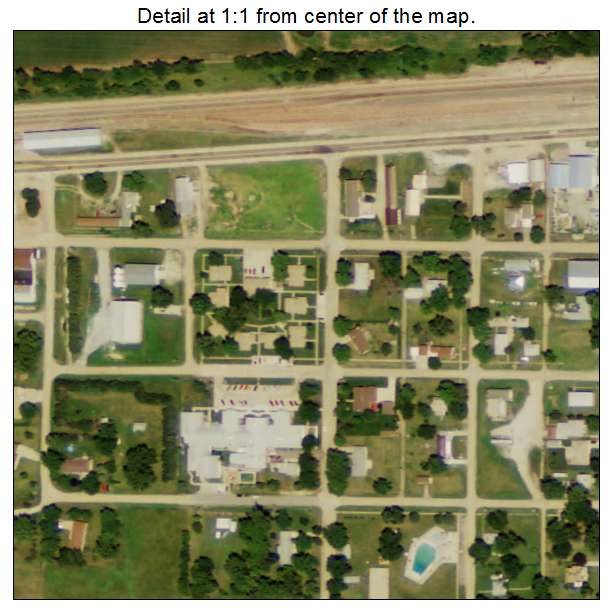 Fairmont, Nebraska aerial imagery detail