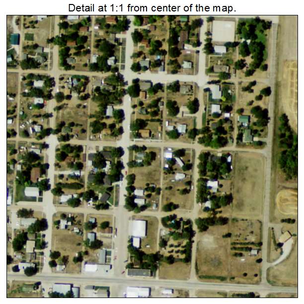 Farnam, Nebraska aerial imagery detail
