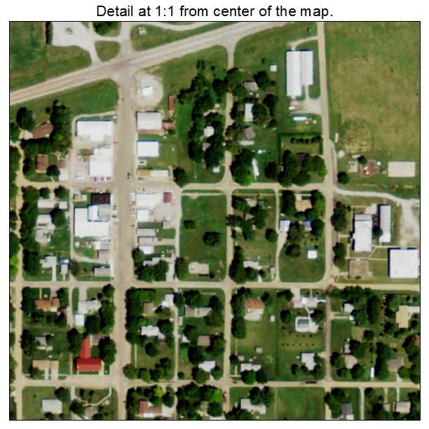 Filley, Nebraska aerial imagery detail