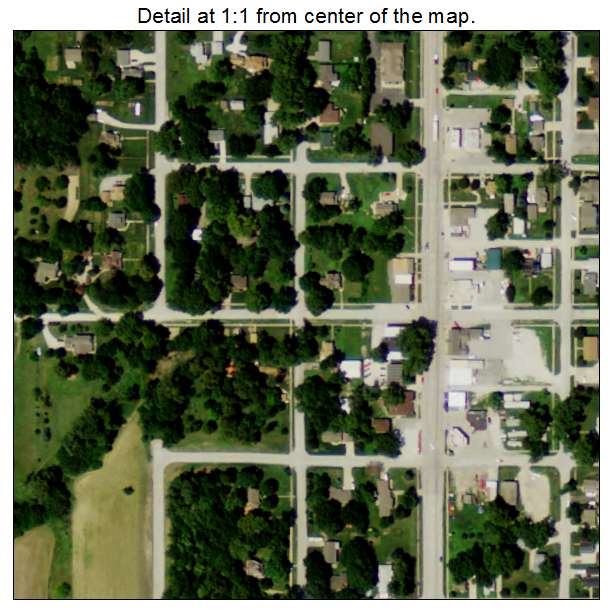 Fort Calhoun, Nebraska aerial imagery detail