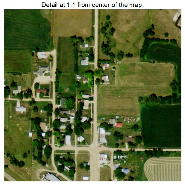 Foster, Nebraska aerial imagery detail