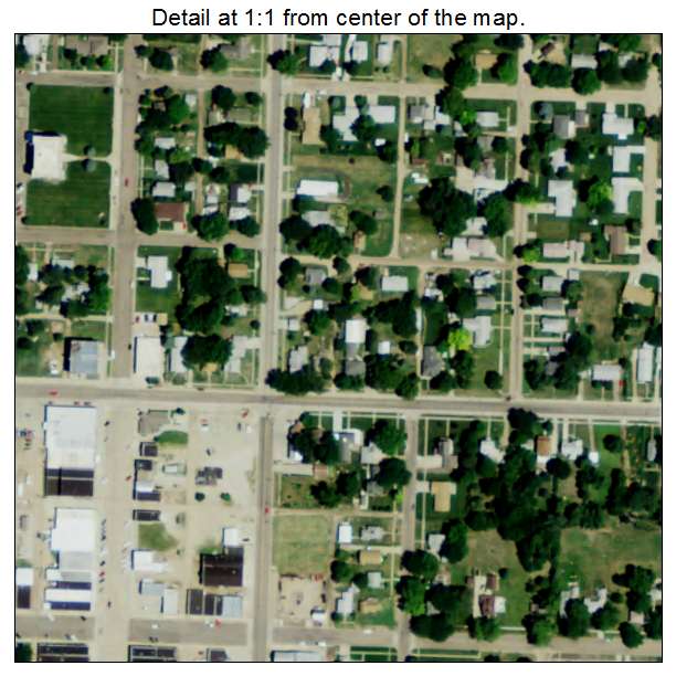 Franklin, Nebraska aerial imagery detail