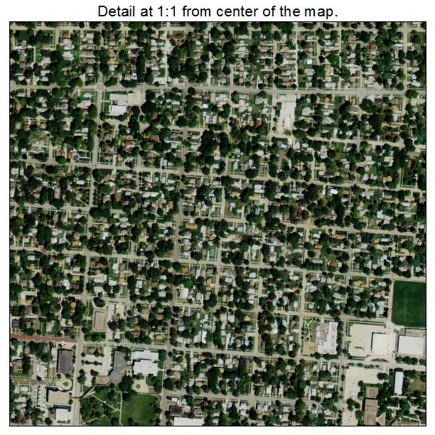 Fremont, Nebraska aerial imagery detail