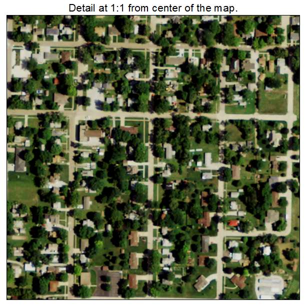Friend, Nebraska aerial imagery detail