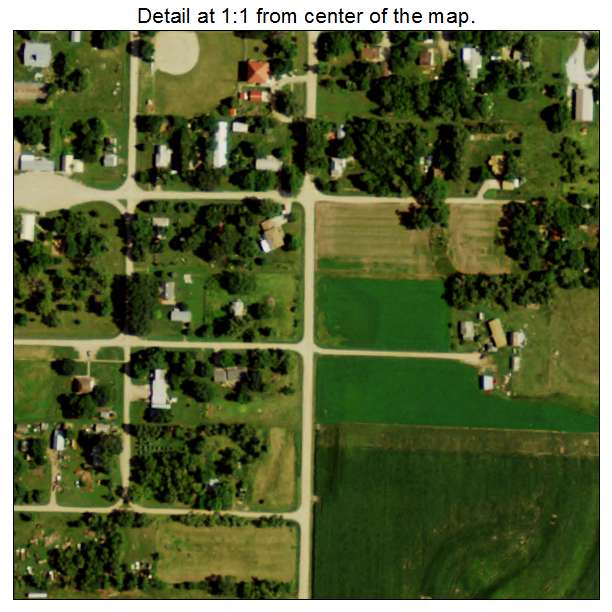 Garrison, Nebraska aerial imagery detail