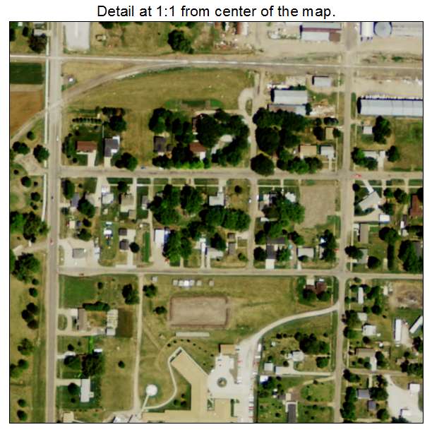 Genoa, Nebraska aerial imagery detail