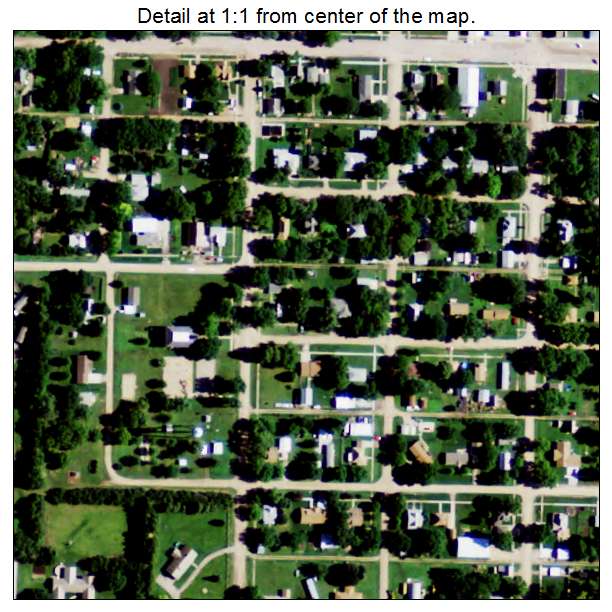Glenvil, Nebraska aerial imagery detail