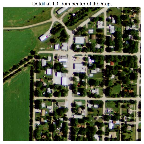 Goehner, Nebraska aerial imagery detail