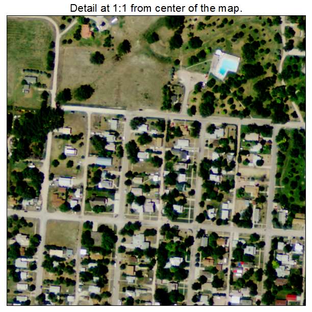Gordon, Nebraska aerial imagery detail