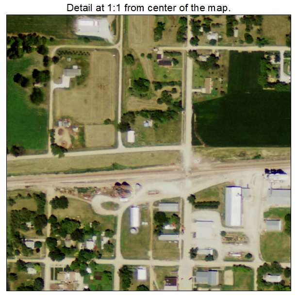 Grafton, Nebraska aerial imagery detail