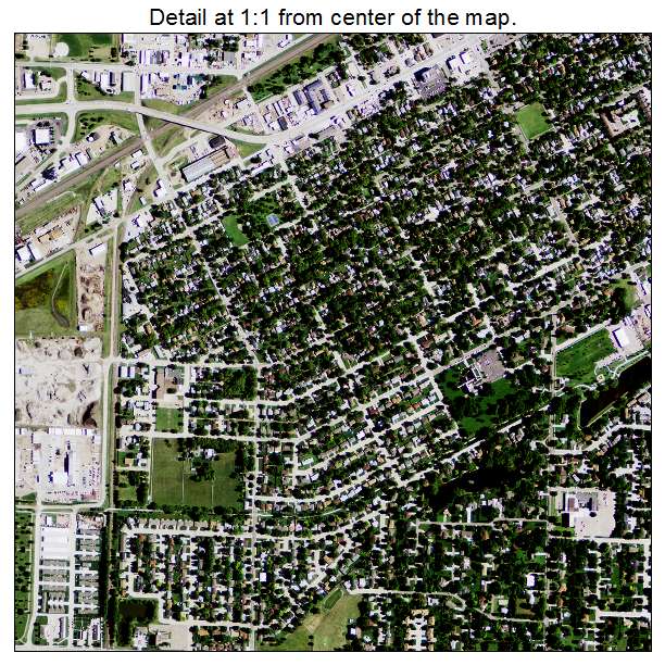 Grand Island, Nebraska aerial imagery detail