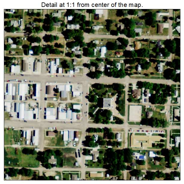 Greeley Center, Nebraska aerial imagery detail