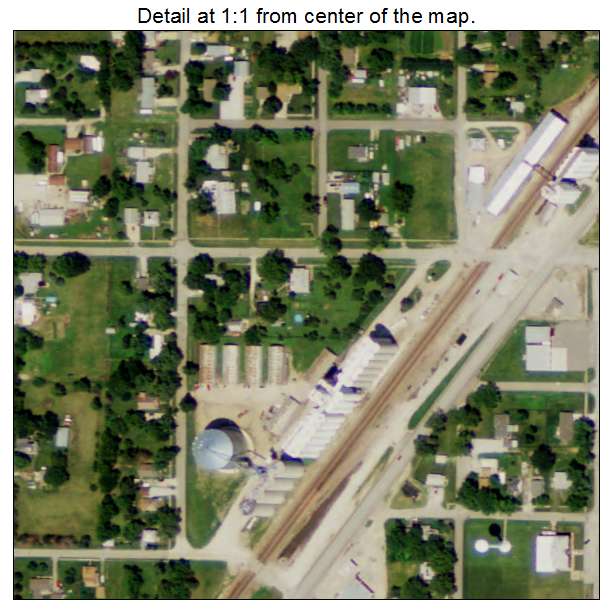 Greenwood, Nebraska aerial imagery detail