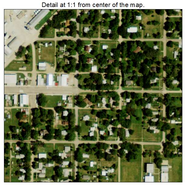 Gresham, Nebraska aerial imagery detail