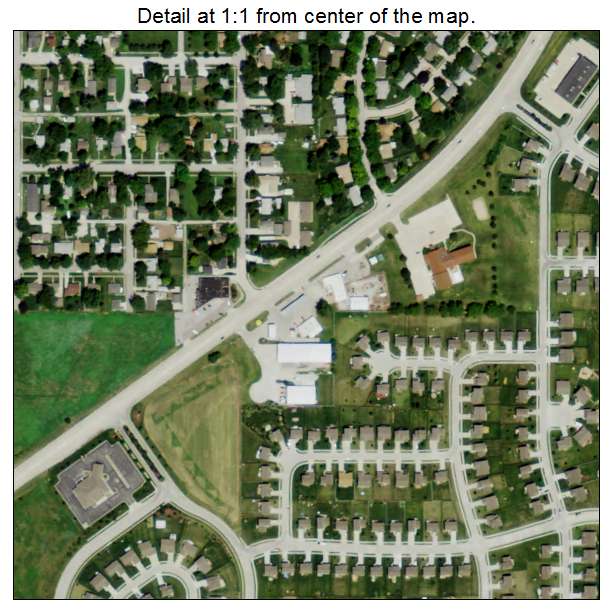 Gretna, Nebraska aerial imagery detail