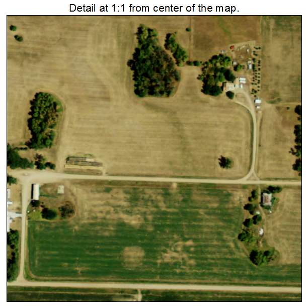 Gross, Nebraska aerial imagery detail
