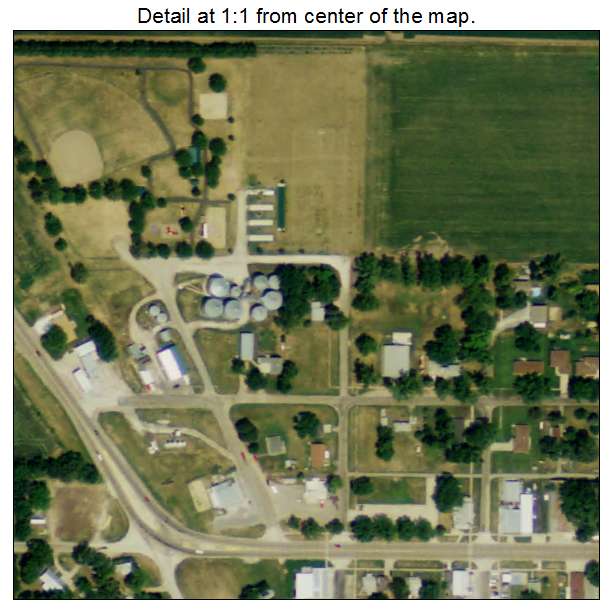 Hadar, Nebraska aerial imagery detail