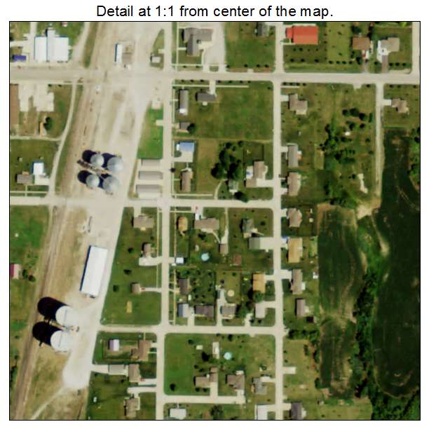 Hallam, Nebraska aerial imagery detail